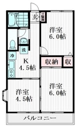 ライトコート国府台Ⅱの物件間取画像